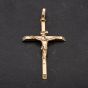 Second Hand 9ct Yellow Gold Crucifix Pendant 4114125