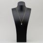 Second Hand 9ct Yellow Gold Diamond Pear Shaped Pendant & 20 Inch Curb Chain 41141273