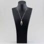 Second Hand 18ct Two Colour Gold Diamond Triple Marquise Pendant & 18 Inch Belcher Chain 41141324