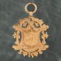 Second Hand Vintage 9ct Rose Gold Shield Shape Medallion 41141499