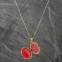 Second Hand 9ct Yellow Gold Patterned Oval Locket Pendant & 18 Inch Curb Chain 41141521