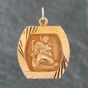 Second Hand 9ct Yellow Gold Cut Out St Christopher Loose Pendant 41141542