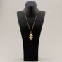 Second Hand 9ct Yellow Gold Ragdoll Pendant & 20 Inch Belcher Chain 41141561