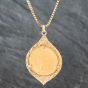 Second Hand 9ct Yellow Gold 1968 Full Sovereign Pendant & 20 Inch Box Chain 41141673