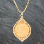 Second Hand 9ct Yellow Gold 1968 Full Sovereign Pendant & 20 Inch Box Chain 41141673