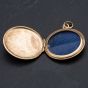 Second Hand 9ct Yellow Gold Round Opening Engraved Locket 4114168