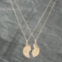 Second Hand 9ct Yellow Gold Mizpah 2 Piece Disc Set Pendant & 17 Inch Trace Chain Necklace Set 41141802
