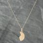 Second Hand 9ct Yellow Gold Mizpah 2 Piece Disc Set Pendant & 17 Inch Trace Chain Necklace Set 41141802