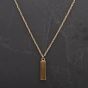 Second Hand 9ct Yellow Gold Oblong Ingot Pendant 4114184