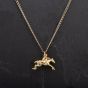 Second Hand 9ct Yellow Gold Jumping Race Horse and Jockey Solid Pendant 4114185