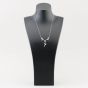 Second Hand 9ct White Gold Leaf Design Pendant & 18 Inch Trace Chain 41141863
