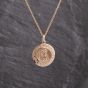 Second Hand 9ct Rose Gold St Christopher Pendant & 18 Inch Trace Chain 41142143