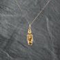 Second Hand 9ct Yellow Gold Cubic Zirconia Clown Pendant & 17 Inch Trace Chain 41142265