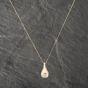 Second Hand 18ct Yellow Gold 0.33ct Brilliant Cut Diamond Set Pendant & 18 Inch Curb Chain 41142286
