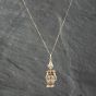 Second Hand 9ct Yellow Gold Multi Stone Small Clown Pendant & Chain 41142302