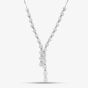 Second Hand 18ct White Gold 7.75ct Diamond Lariat Style 16 Inch Necklace 41142326