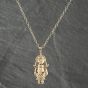 Second Hand 9ct Yellow Gold Ragdoll Pendant & 24 Inch Trace Chain 41142553