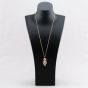 Second Hand 9ct Yellow Gold Ragdoll Pendant & 24 Inch Trace Chain 41142553