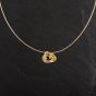 Second Hand 18ct Yellow Gold Diamond Pendant & 16.5" Wire Chain 4114255