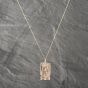 Second Hand 9ct Yellow Gold Aston Villa Shield Pendant & 18 Inch Curb Chain 41142595