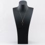 Second Hand 9ct Yellow Gold Plain Polished Cross Pendant & 18 Inch Curb Chain 41142597