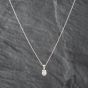 Second Hand 9ct White Gold 0.25ct Brilliant Cut Diamond Single Stone Pendant & 18 Inch Trace Chain 41142627