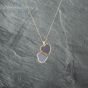 Second Hand 9ct Yellow Gold Heart Engraved Locket Pendant & 18 Inch Curb Chain 41142749