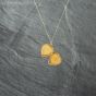Second Hand 9ct Yellow Gold Heart Engraved Locket Pendant & 18 Inch Curb Chain 41142750