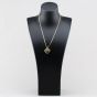Second Hand 9ct Yellow Gold Hand Engraved Heart Locket Pendant & 18 Inch Figaro Chain 41142768