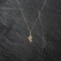 Second Hand Yellow Gold Dolphins Pendant & 18 Inch Curb Chain 41142795