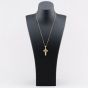 Second Hand 9ct Yellow Gold Celtic Cross Pendant & 20 Inch Belcher Chain 41142841