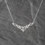 Second Hand White Gold Diamond Fancy Pendant & 16 Inch Trace Chain 41142857