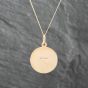Second Hand 9ct Yellow Gold St Christopher Pendant & 18 Inch Curb Chain 41142892