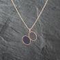 Second Hand 9ct Yellow Gold Half Engraved Locket Pendant & 16 Inch Prince Of Wales Chain 41142927