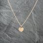 Second Hand 9ct Yellow Gold I Love You Heart Locket Pendant & 16 Inch Prince Of Wales Chain 41142931