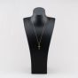 Second Hand 9ct Yellow Gold Engraved Cross Pendant & 20 Inch Curb Chain 41142957