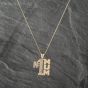 Second Hand 9ct Yellow Gold No 1 Mum Pendant & 18 Inch Curb Chain 41142969