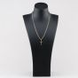 Second Hand 9ct Yellow Gold Cross Pendant & 19 Inch Curb Chain 41143083
