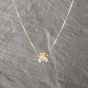 Second Hand 9ct Yellow Gold Butterfly Pendant & 14 Inch Box Chain 41143094