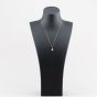 Second Hand Yellow Gold Opal & Cubic Zirconia Oval Cluster Pendant & 18 Inch Curb Chain 41143208
