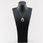 Second Hand Vintage 9ct Yellow Gold Oblong Part Engraved Locket Pendant & 15 Inch Prince Of Wales Chain 41143234