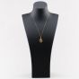 Second Hand 9ct Yellow Gold Round St Christopher Pendant & 18 Inch Curb Chain 41143237