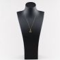 Second Hand 9ct Yellow Gold Engraved Oval Locket Pendant & 18 Inch Curb Chain 41143254