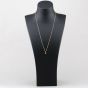 Second Hand 9ct Yellow Gold Cultured Pearl & Sapphire Cluster Pendant & 22 Inch Curb Chain 41143301
