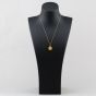 Second Hand 9ct Yellow Gold St Christopher Pendant & 18 Inch Curb Chain 41143309