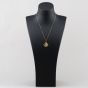 Second Hand 9ct Yellow Gold St Christopher Pendant & 18 Inch Curb Chain 41143310