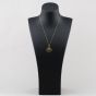 Second Hand 9ct Yellow Gold St Christopher Pendant & 18 Inch Curb Chain 41143311
