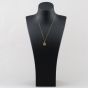 Second Hand 9ct Yellow Gold St Christopher Pendant & 18 Inch Curb Chain 41143312