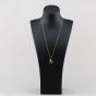 Second Hand Clogau 9ct Yellow Gold 0.06ct Diamond Set St Davids Daffodil Heart Pendant & 22 Inch Curb Chain 41143343