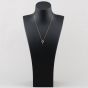 Second Hand Two Colour Gold Diamond Open Heart Pendant & 18 Inch Curb Chain 41143371